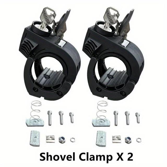 TEMU Nylon-Material Anti-Theft-Schaufelklemme zum sichern von Werkzeugen wie Schaufeln, Äxten und Paddeln.