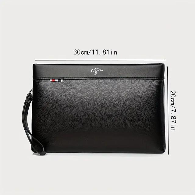 TEMU حقيبة يد رجالية مخصصة - حقيبة أنيقة مع وظيفة المحفظة، مناسبة للتنقل اليومي والفعاليات، قابلة للغسل اليدوي - إكسسوار رجالي