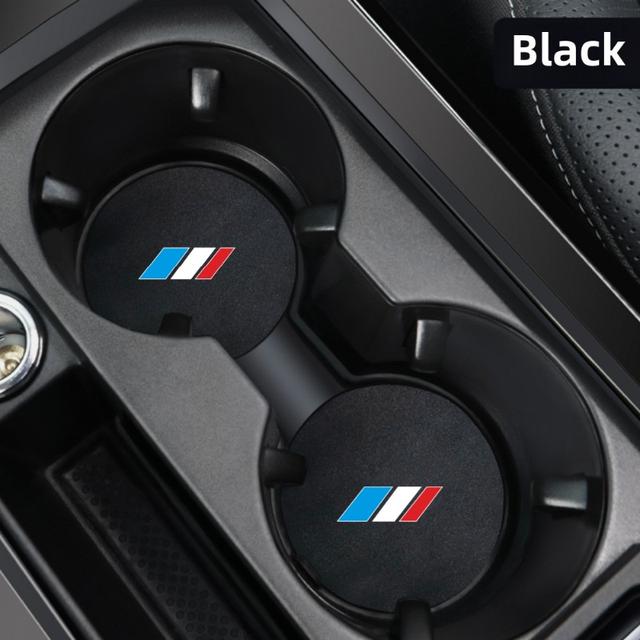 TEMU 2 ks Sportovní podložky pod hrnky s na auto - Stylové držáky vpředu a vzadu z materiálu proti umělému koženému vlasu, odolný a protiskluzový design, ideální pro většinu sportů