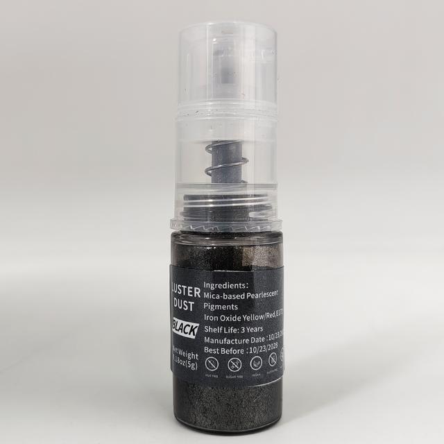 TEMU 23g Of Black Glitter Spray For Baking, Perfect For A Shiny Touch To Crafts For Weddings, Birthdays, Mother's Day, And Festivals. Ideal For Scrapbooking And Embellishing Decorations