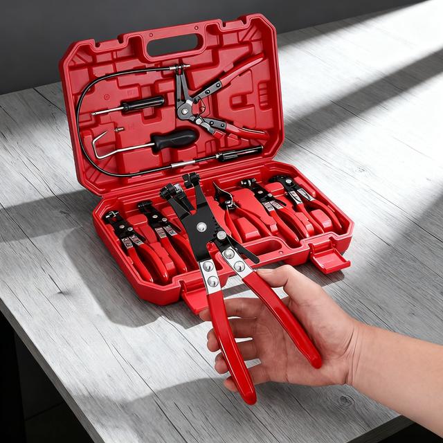 TEMU كماشة إزالة خراطيم الوقود والفراغ متعددة الوظائف شديدة التحمل ومحمولة للسيارات، مزودة بمشبك خرطوم - كماشة إصلاح سيارات متكاملة بمقابض مريحة، مناسبة لخطوط الوقود وأحزمة الفراغ