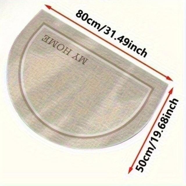 TEMU 1 قطعة SEA نصف دائري مناسب للأبواب، ناعم غير قابل للانزلاق - قابل للغسل في الغسالة، مناسب للمدخل، الحمام، المطبخ، مثالي لديكور عتبة الباب والغرفة، هدية مثالية (نصف دائري)