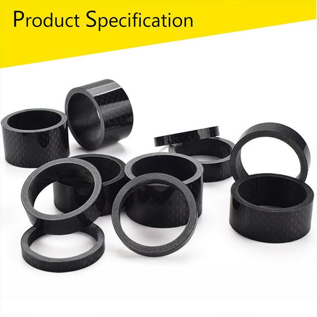 TEMU 11pcs Lightweight Carbon Fiber Headset Spacer For Smooth And Stable Riding Experience