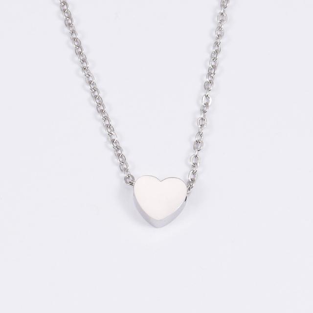 TEMU Hot Personalized Heart-shapednecklace, Love Heart Pendant, Custom Engraved Female Male Accessories, For Day, Graduation, Friendship, Holiday, Birthday,wedding, Random Style