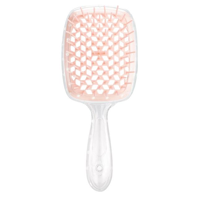 TEMU Hollow Mesh Comb For Wet And Dry Use, Scalp Massaging Hair Brush, Salon Hairdressing Tool, Head Massager Comb