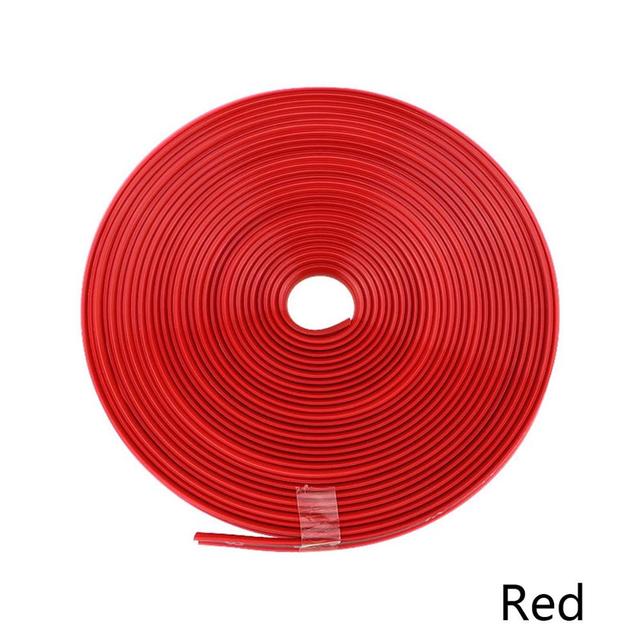 TEMU 8m/ Roll Rim Blades Car Vehicle Color Wheel Rims Protectors Decor Strip Tire Guard Line Rubber Mounding Trim Tire Guard Line