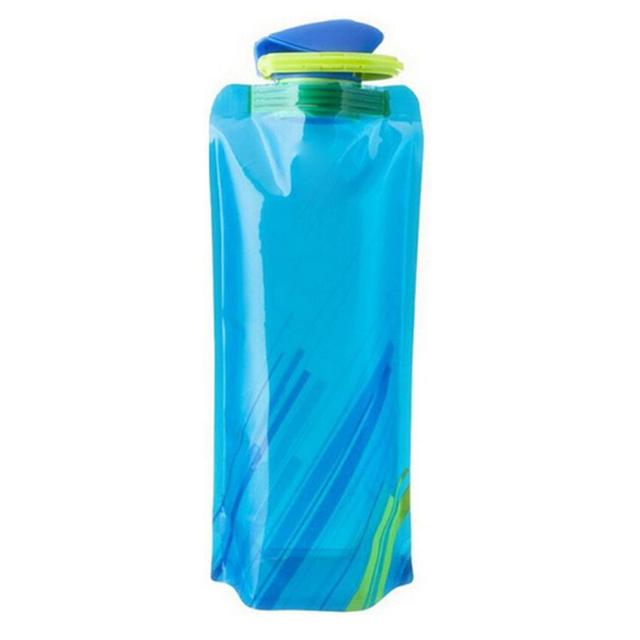 TEMU 1pc 700ml Ultra-light Reusable Sports Bottle For Hiking And Camping - Foldable And Soft Water Bag For Easy Carrying And Hydration