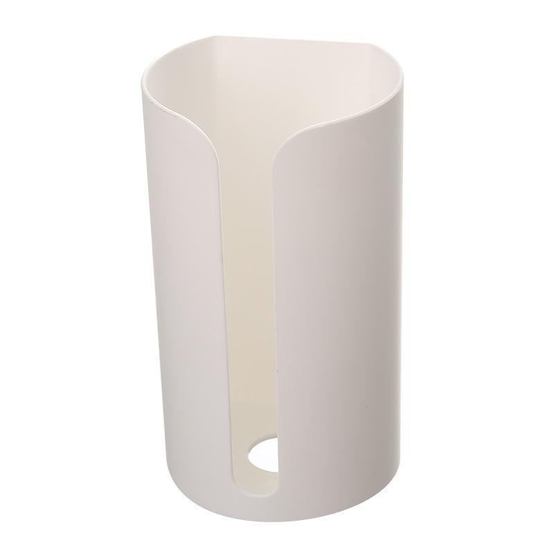 TEMU 1pc Wall-mounted Garbage Bag Holder, Nail-free Abs Plastic Trash Bag Storage Box, Pad Container For Home, Kitchen, Bathroom - Non-food Contact Safe
