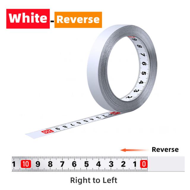 TEMU Versatile Self-adhesive Measuring Tape – Dual Metric/imperial Scale, & Workbench Ruler With Strong Adhesive Backing, In Multiple Sizes (1m To 5m)