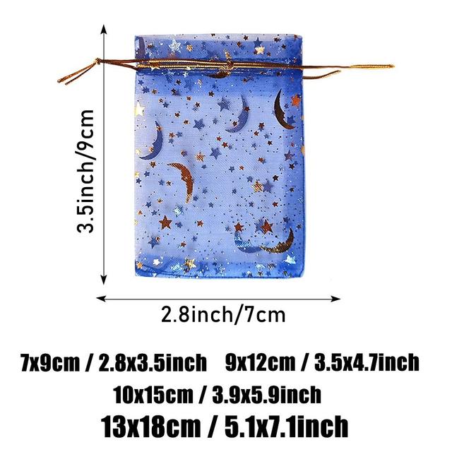 TEMU Gift For Her/him 200pcs Of Sheer Organza Bags With A Mixed And , Perfect For Jewelry Gifts, Party Favors, Candy Pouches For Weddings, Valentine's Day, And Christmas