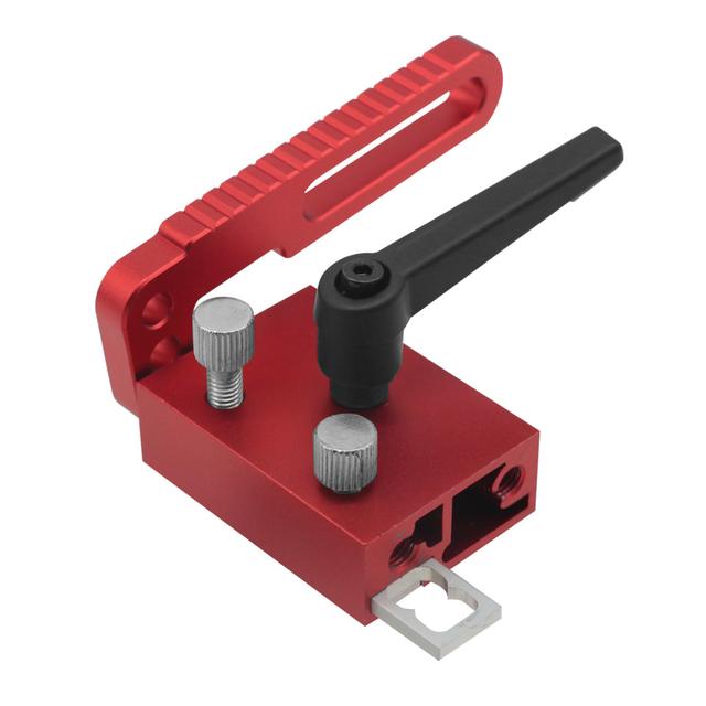 TEMU 1pc Adjustable Fence Flip Stop, Miter Track Stop, Alloy Steel T Slot Stop, Accurate Length Limit Device, Woodworking Tool