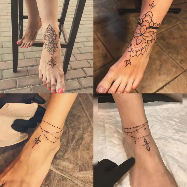 TEMU Of Waterproof And Long-lasting Lace Tattoo Stickers For Temporary Use