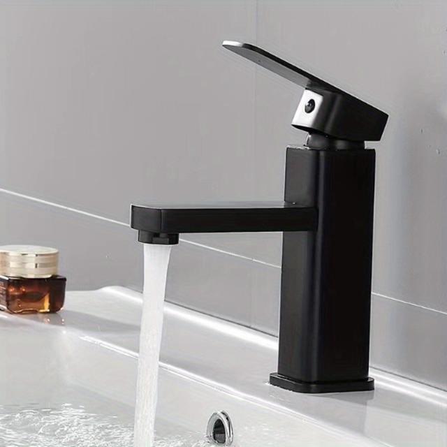 TEMU 1pc Grifo de Lavabo de Palanca Única, Grifo de Agua Fría para Lavabo, Herramienta de Lavado de Manos Reemplazable, Accesorios para Baño