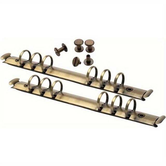 TEMU Juego de 2 unidades de A4, A5, B5, A6 y A7, kit de repuesto de de archivador de anillas con anillas de clip de metal , adecuado para organizadores de agendas