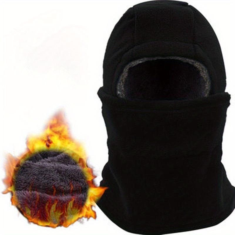 TEMU Winter Outdoor Warm Mask Motorcycle Windproof Head Cover Mask Earmuffs Plus Wool Thickened Warm Windproof Cold