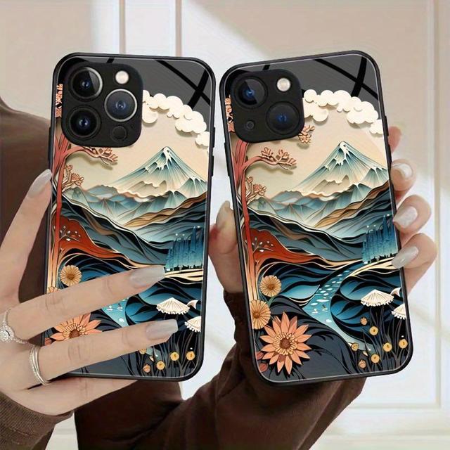 TEMU เคสโทรศัพท์ - เคสกระจกภาพวิว HD สำหรับ Iphone 15 Pro Max / 14 Pro Max / 13 Pro Max / 12 Pro Max / 11 Pro Max