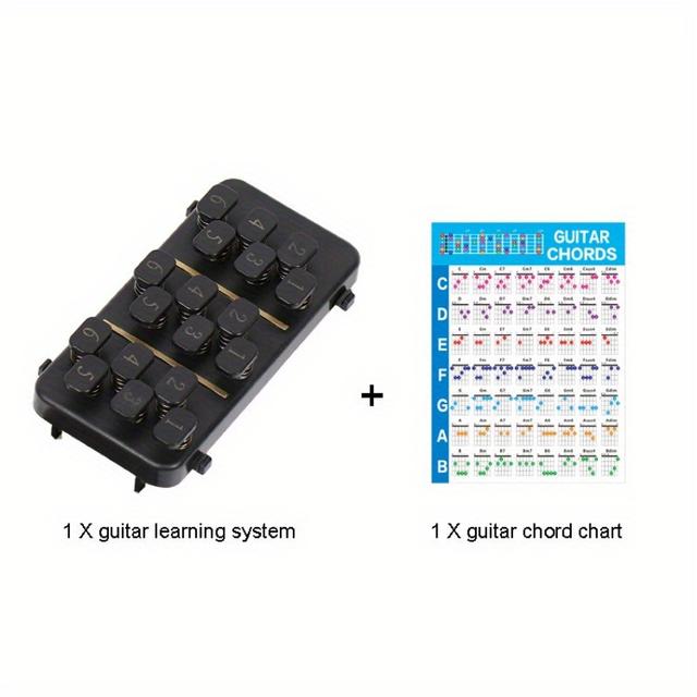 TEMU Guitar Chord Trainer For 38-41 Inch Folk Guitar Guitar Learning Tools Guitar Learning System Guitar Chord System Guitar Assist Guitar Chord Chart