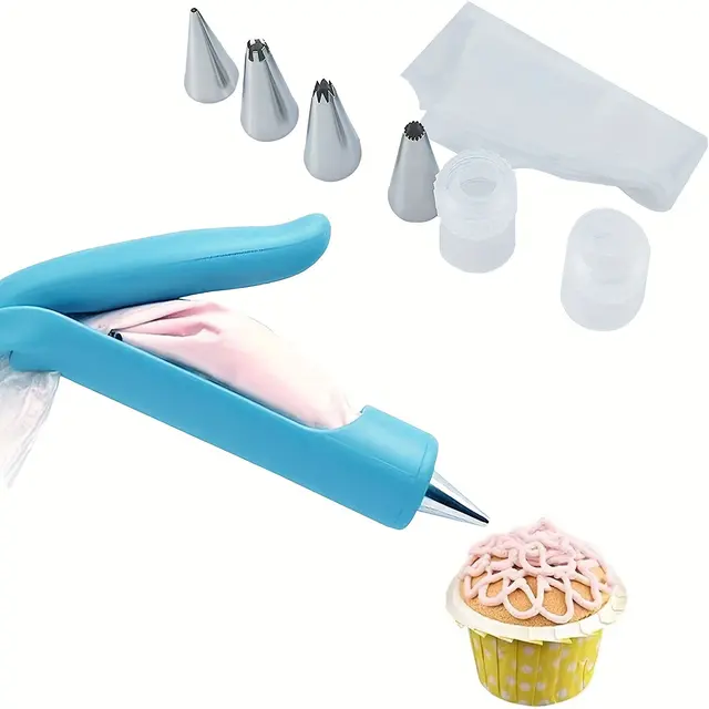 TEMU 17pcs Cake Decorating Tool Set Cake Decorating Pen Baking Tool Kit Pastry Icing Piping Bag Cookie Cream Squeeze Gun Baking Supplies Restaurant Kitchen Supplies