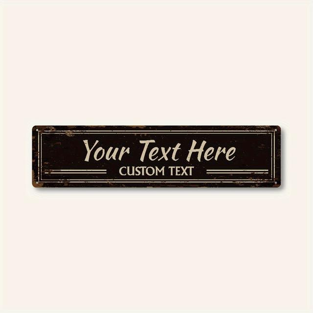 TEMU 1pc, Personalized Customized Signs Arrow Metal Signs Signs Personalized 16x4inch, Decoration, , Bedroom Decor, , Decor