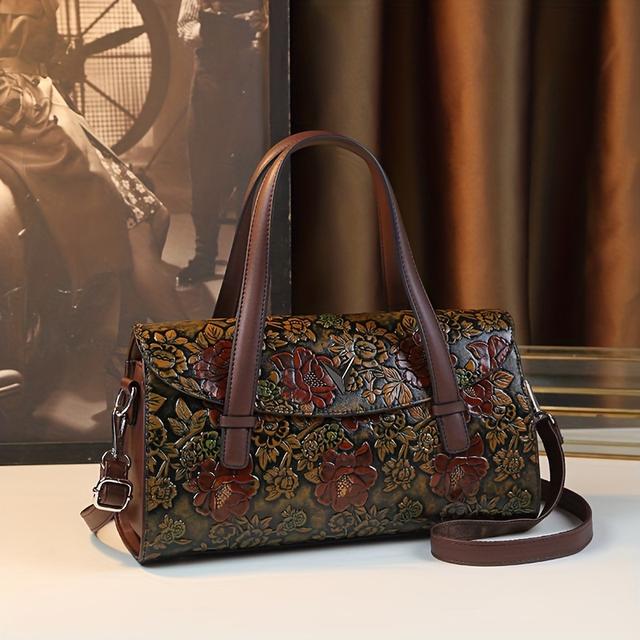 TEMU Vintage Handtasche mit Obergriff, Retro-Handtasche, elegante Damen-Handtasche, Handtasche & Geldbörse