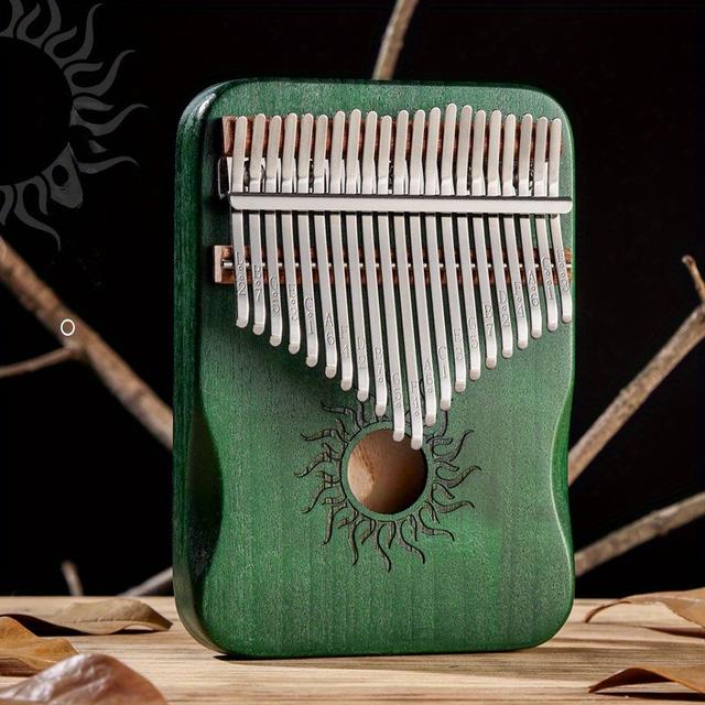 TEMU Kalimba Instrument Made Of Solid With Sound Hole, Ideal For Beginners
