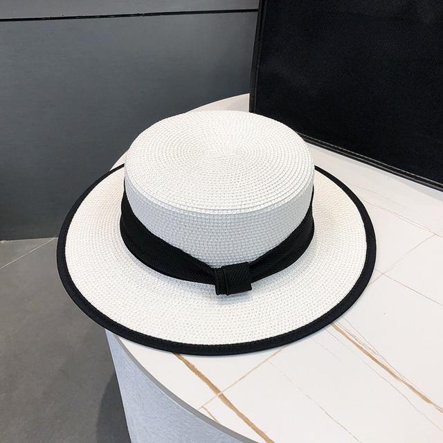 TEMU หมวกกันแดดสไตล์ฝรั่งเศสสำหรับผู้หญิง - หมวกชายหาดเบาสำหรับสระว่ายน้ำ, วันหยุด, งานแต่งงาน & กิจกรรมกลางแจ้ง - หมวกตะกร้าฝรั่งเศสสไตล์เรียบหรูไม่ยืดหยุ่น (ซักมือได้)