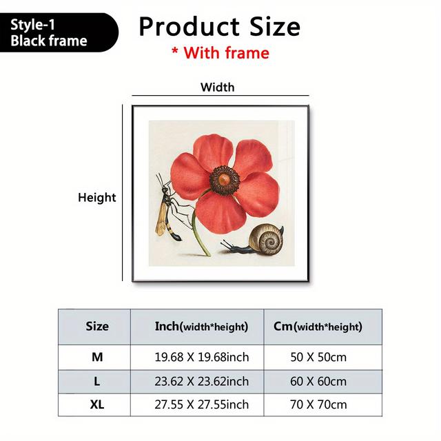 TEMU 1pc カラフルなウォールアートプリントポスター装飾用ウォンカマーウォールピクチャールームデコレーション(フレーム付き)