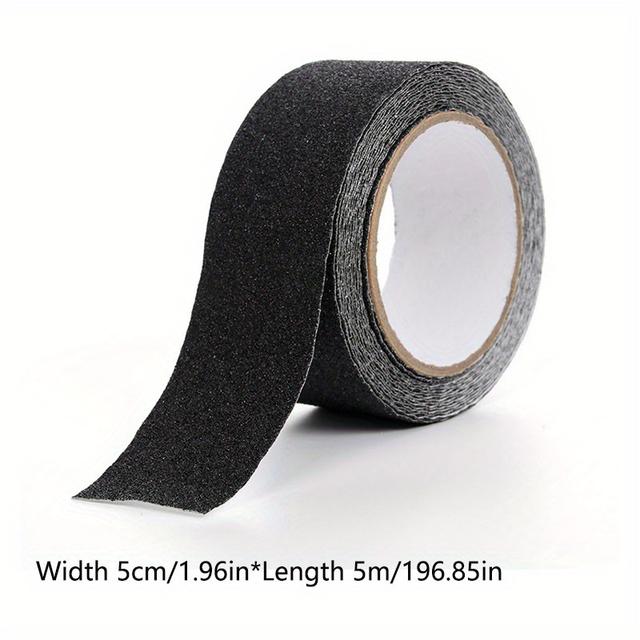 TEMU 2.5/5.0cm X 5m Heavy Duty Anti Slip Tape Waterproof Outdoor Grip Tape For Ramp Skateboards Adhesive Non Slip Strips