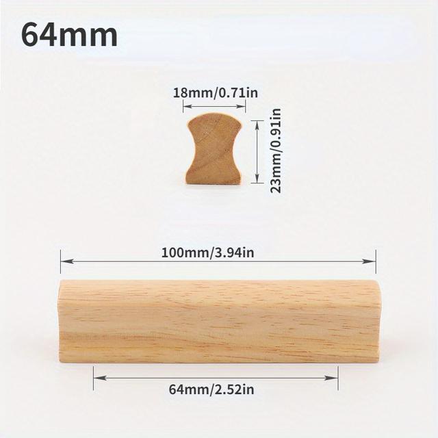 TEMU 1pc Unfinished Wood Drawer Knobs Pulls Handles, Kitchen Cabinets Furniture Dresser, Wardrobe Cupboard Drawer Knobs, Pulls Handles