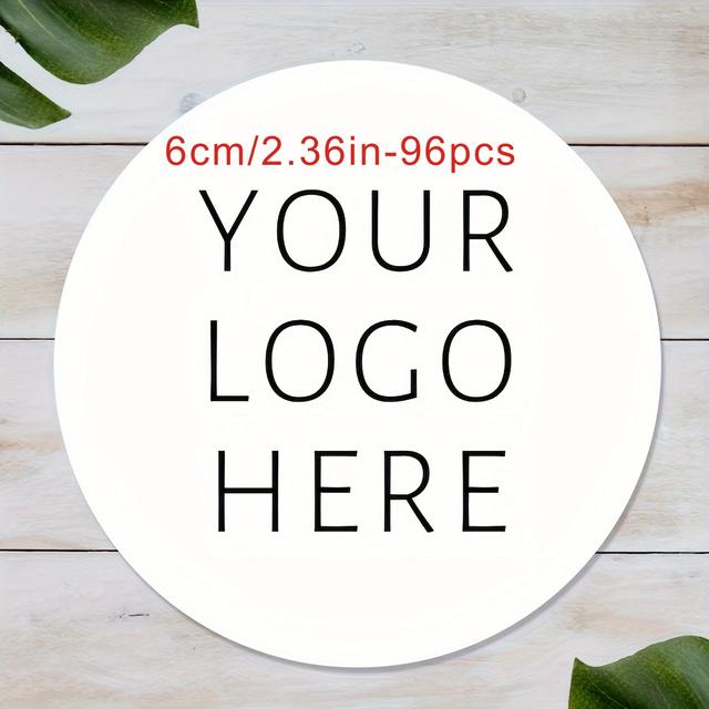 TEMU 3Cm 4Cm 4.9Cm 6Cm Calcomanía personalizada y LOGOTIPO personalizado/Etiquetas de boda/Diseña tus propias etiquetas/Etiquetas personalizadas