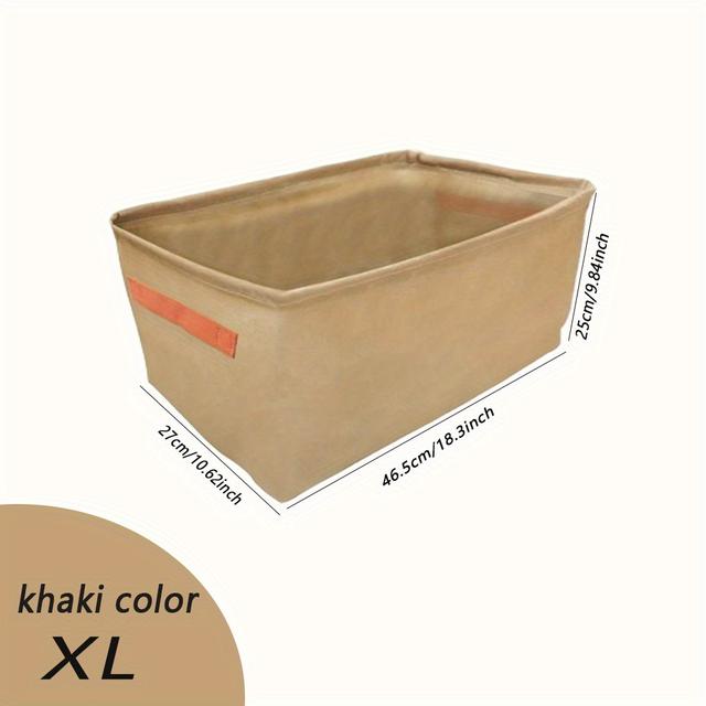 TEMU 1 Stk. Große Kleideraufbewahrungsbox Mit Griffen, Faltbare Kleider- Und Gepäckverpackungs- Und Sortierungsbeutel, Kleiderschrank-Aufbewahrungsbox