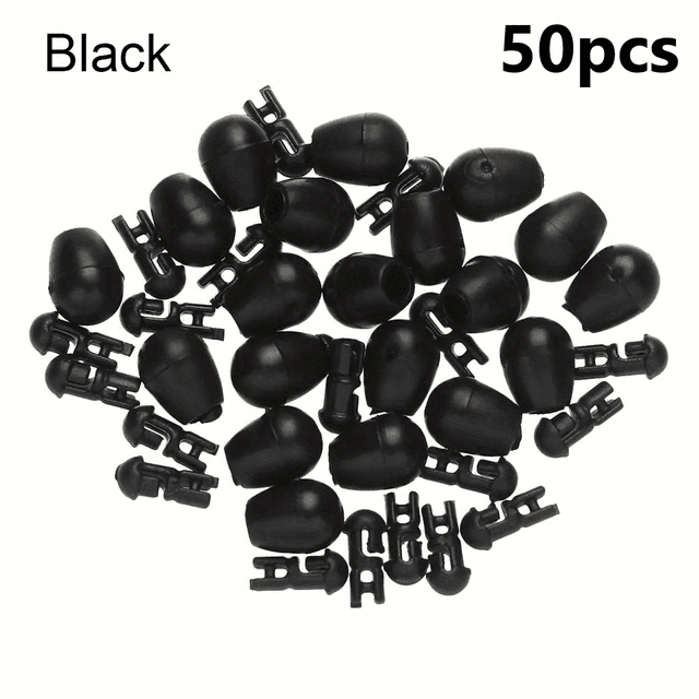 TEMU ABS 50-teilige Perlen-Schnellwechsel-Angelschnurverbinder