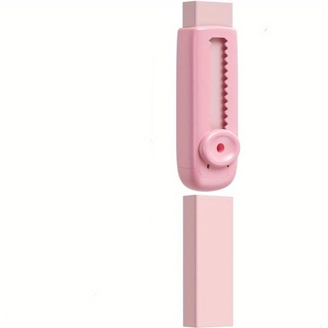 TEMU Sliding Retractable Pencil Eraser, Dynamic Design, Including Expandable Eraser And Refill Eraser, Suitable For Students And .