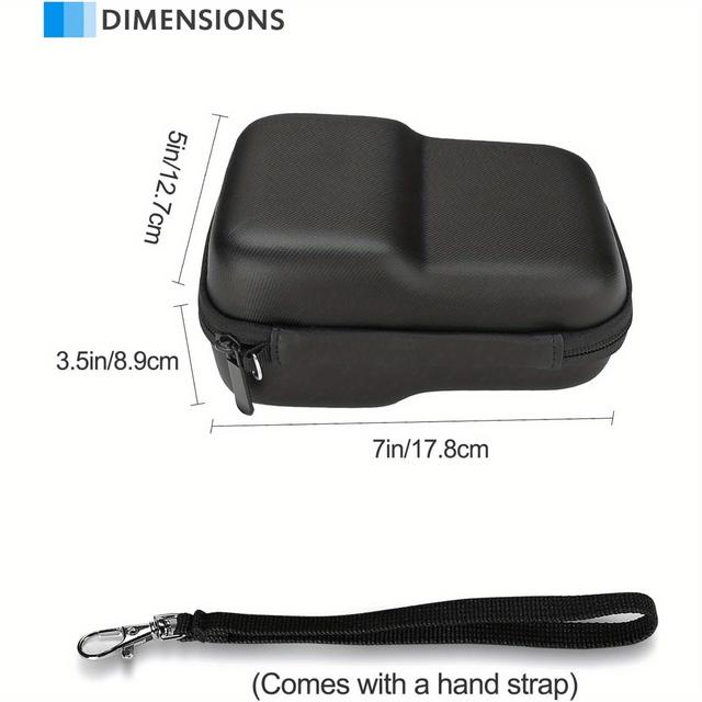 TEMU Compact Heat Press Machine Carrying Case - Durable Pvc, Portable Storage With Cable Management, Protective Travel Organizer For Tools