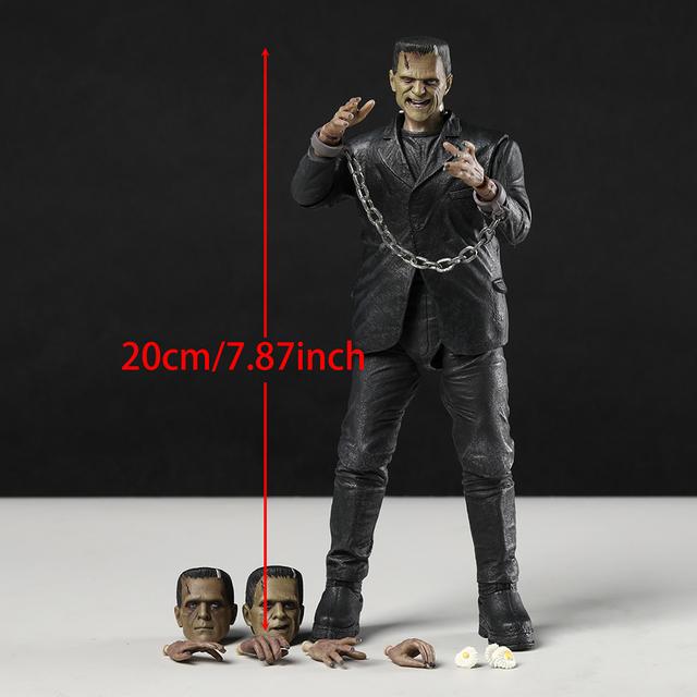 TEMU Figurine de Horreur 20cm/7,87 Pouces, Articulations Mobiles, Décoration de Bureau, Modèle , Jouet