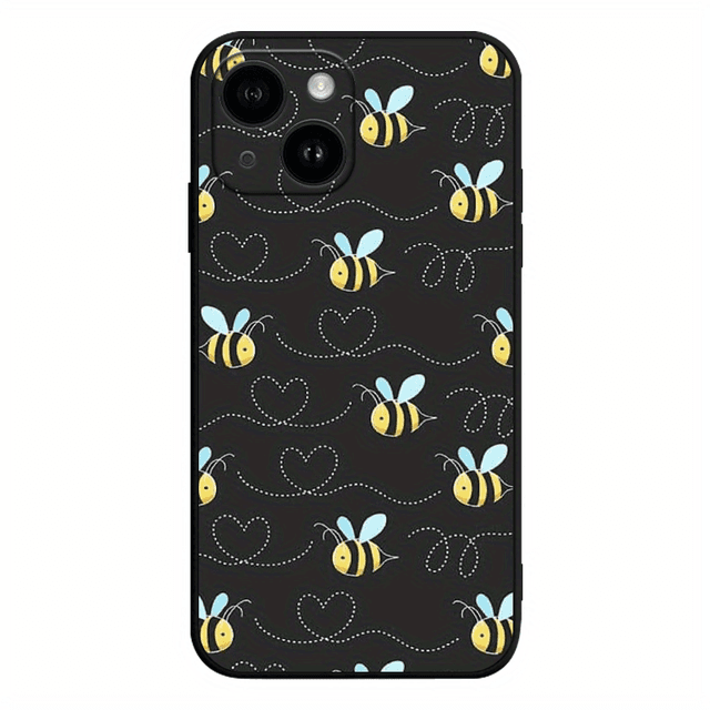 TEMU Bee Tpu Anti-slip Anti-fingerprint Phone Case For Iphone 15/14/13/12/11 Pro Plus Max/xs Max/x/xr/8/7/6/6s/se/2020/2022/12/13/14 Plus For Mini Women And Men Gift