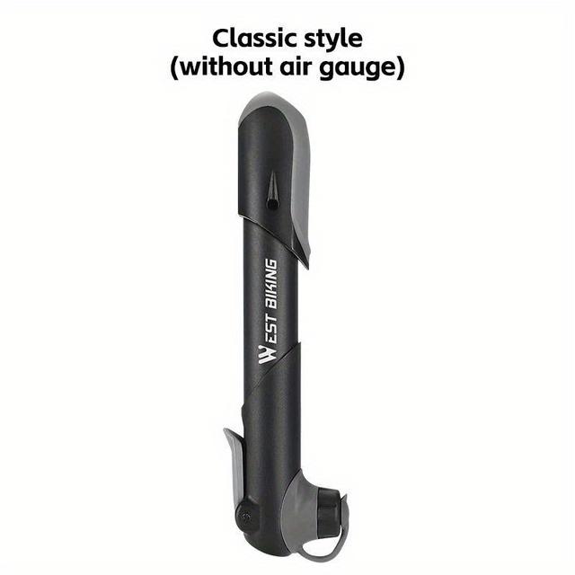 TEMU Bomba de Aire Portátil para Bicicleta Mini Manual con Medidor, Inflador Maneable y Para Neumáticos MTB/Carrera, Juguetes Deportivos e Hinchado Ruedas o Montaña. Construcción Y Duradera