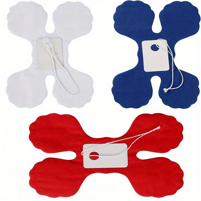 TEMU Guirlanda de Festa de de Latte de Papel Branco Azul 3pcs, Decoração para o 4 de Julho, Festa Patriótica Americana, Dia da Memória, Dia da Independência, Dia do Trabalho