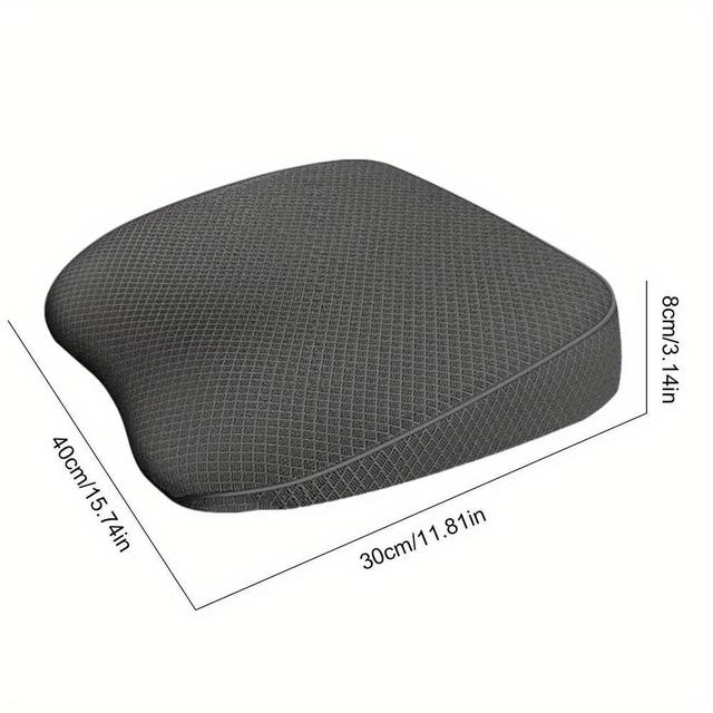 TEMU Auto-Sitzkissen zur Höhenverstärkung, Atmungsaktive Tragbare Sitzauflage für Langzeitfahrten
