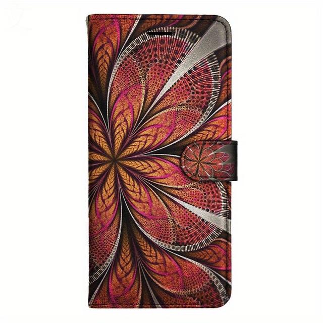 TEMU Oneplus Leather Wallet Case With Card Holder - Shockproof Kaleidoscope Design Magnetic Flip Cover Stand For Nord Ace N100 N10 9 Ce N200 N20 2t 10t 11 3 N30 12 12r