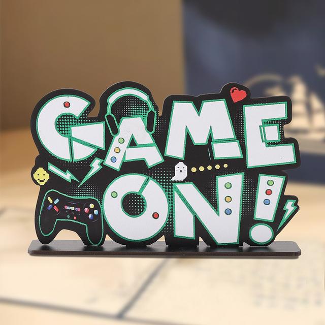 TEMU " Träbordcenterpiece - för Spelfester, Födelsedagar & Barnkalas till Halloween, & Festtillbehör Halloween & för , Nyår, Alla hjärtans dag, Festevenemang