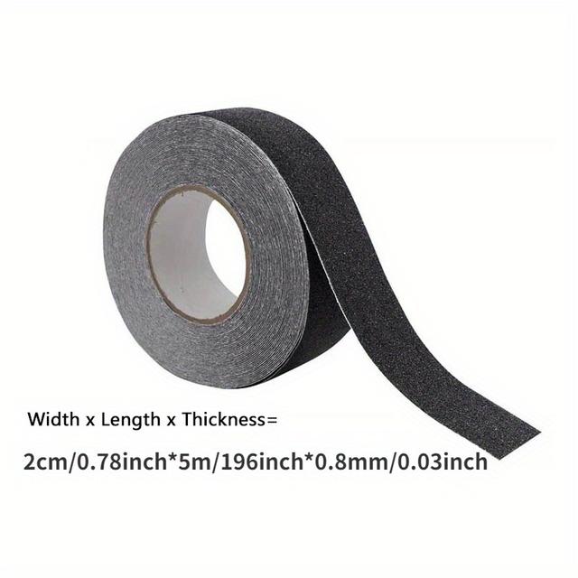 TEMU 2/5cm X 5m Heavy Duty Anti Slip Tape Outdoor Grip Tape For Ramp Skateboards Adhesive Non Slip Strips