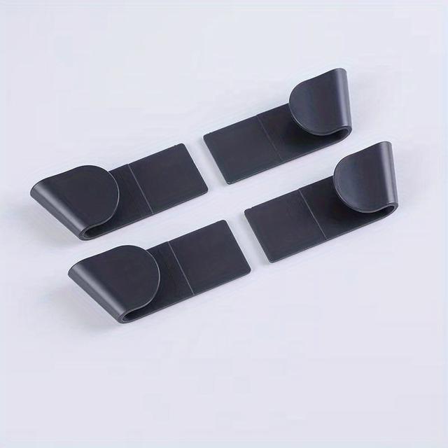 TEMU Sada 4 nástěnných držáků na poklice, univerzální kuchyňský úložný regál, bezvrtací doplněk do skříně pro organizaci vaší domácí kuchyně