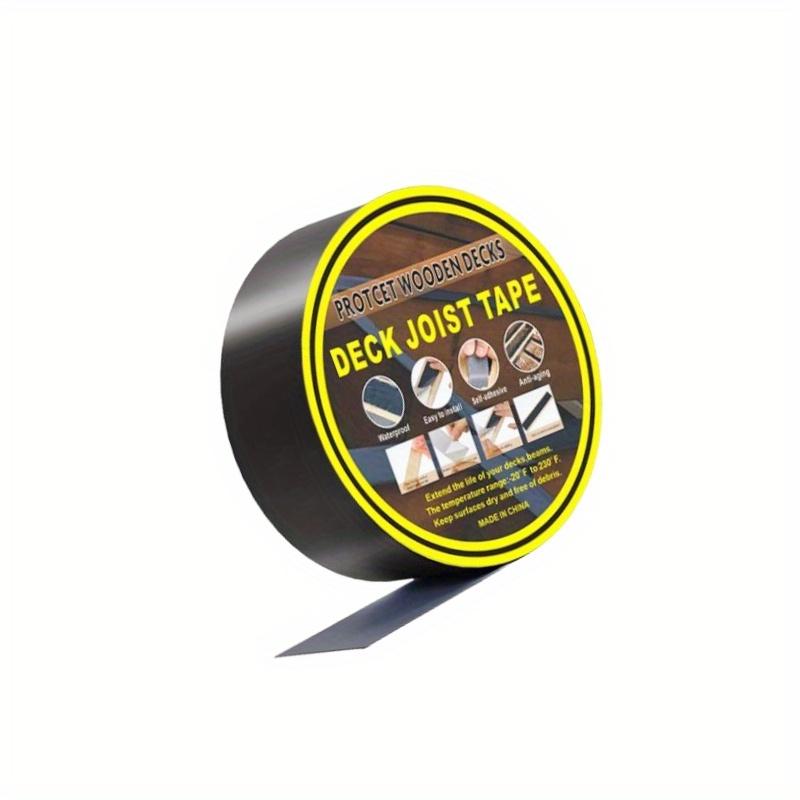 TEMU 1 Roll Joist Tape For Decking 5cm*15m( 1.97'' X 49.21''), Deck Joist Tape, And Anti-corrosion Deck Tape, Butyl Joist Tape Self-adhesive Flashing Tape For Wood Joists Decks Beams Roof