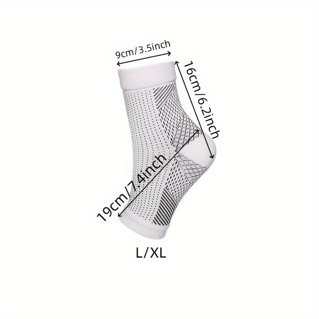 TEMU Set Of 2 Neuropathy Socks, Ankle Support Socks, And Compression Sleeves For Ankle Support