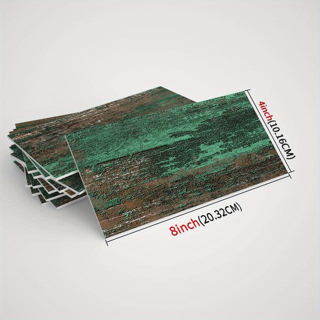 TEMU 64pcs Peel And Stick Wall Tile Industrial Grain Wall Stickers, Waterproof Kitchen Backsplash Self Adhesive Bathroom Eva Foam Wallpaper, Room Decor, Home Decor