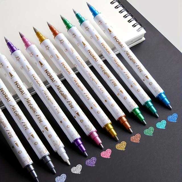 TEMU 10pcs Markers - Tip & For Diy Scrapbooking, On , Stone, - For , Christmas, Halloween