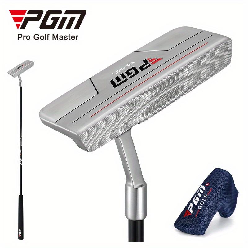 TEMU Pgm Golf Putter, Designed For Standing Use. Made Of Stainless Steel With A Carbon Shaft And Eva Grip. Design Provides More Stability When Putting