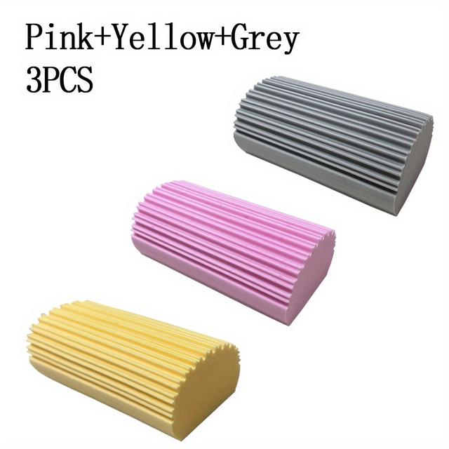 TEMU 3pcs High-density Multi-functional Pva Cleaning Sponges For Kitchen, Bathroom, Living Room, Patio & Glass - Strong Absorption Duster Sponge Set With Foam & -resistant Material