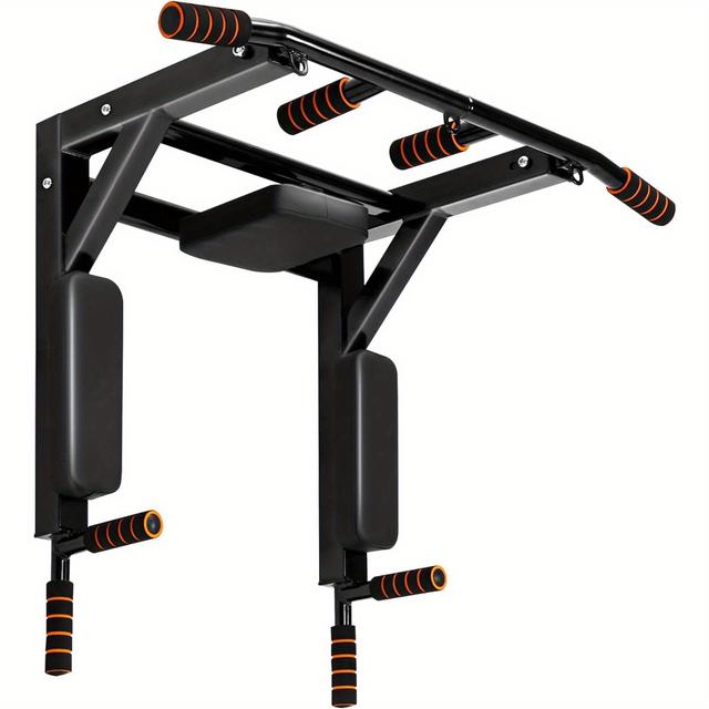 TEMU 4in 1 Pull-up Bar For Wall Mounting, Pull-up Bars, Home Gym, Pull-up Bar, Pull-up Bar, Wall Mounting, Multi-grip, Stainless Holder, Load Capacity Up To 200kg